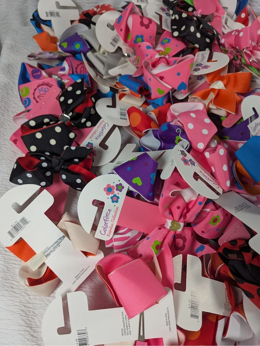 ColorForce - Kapalua Collection - Girls Hair bows - 20 Pieces - Random Assorted